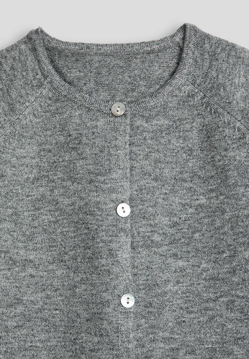 Pop Candy - Melange raglan sleeve cardigan - grey