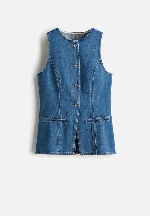 H&M - Denim waistcoat - denim blue