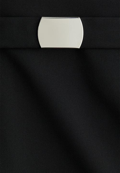 H&M - Belted mini skirt - black