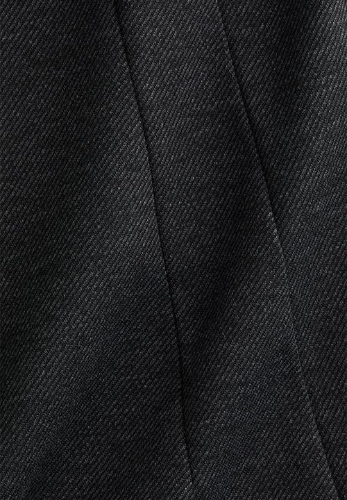 H&M - Ponte di roma peplum top - dark grey marl