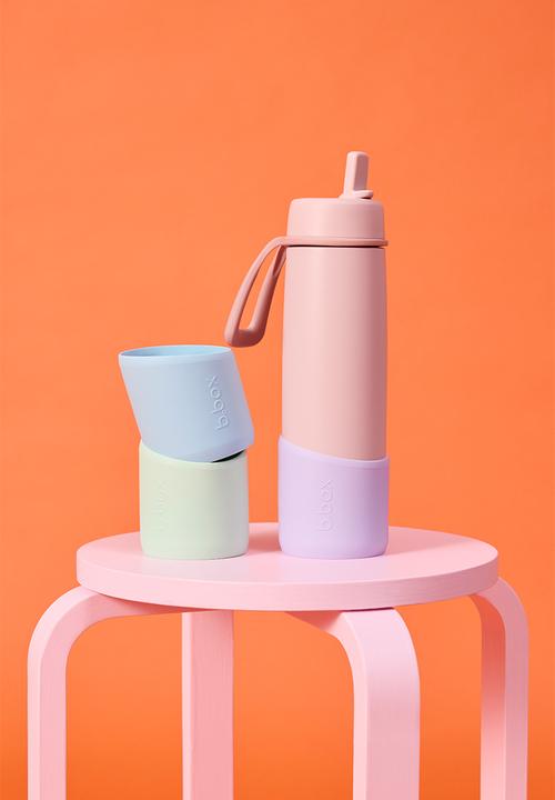 b.box - Insulated Flip Top Bottle 690ml - Pink Paradise