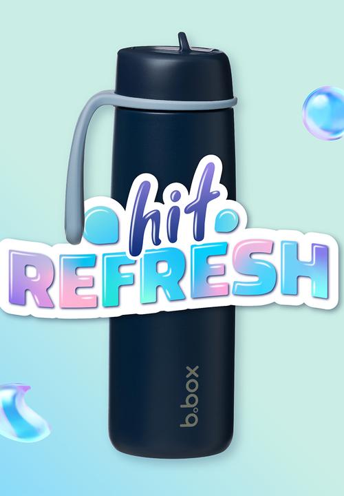 b.box - Insulated Flip Top Bottle 690Ml - Midnight