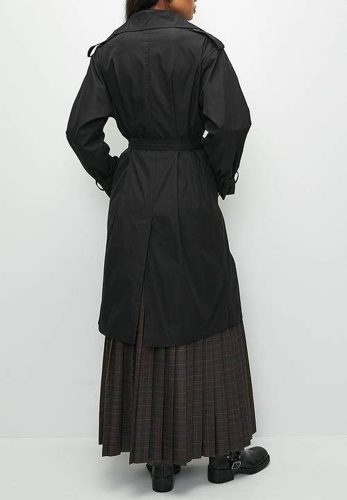 edit - Lightweight trench - black
