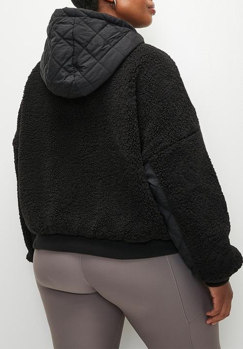 Cotton On - Plus Match Pocket Hooded Jacket - Black