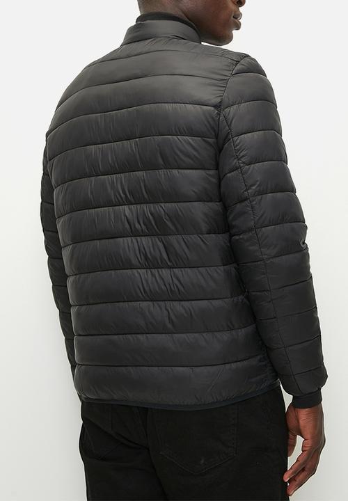 POLO - Mens Long sleeve Nylon Puffer Jacket - Black