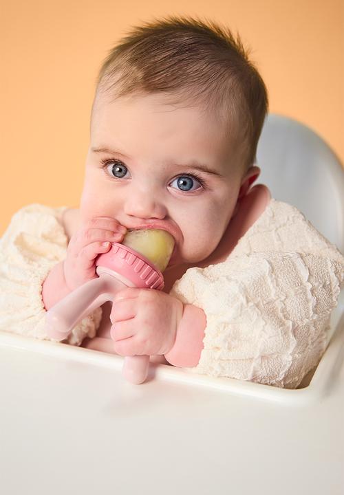 b.box - Silicone Fresh Food Feeder - Blush