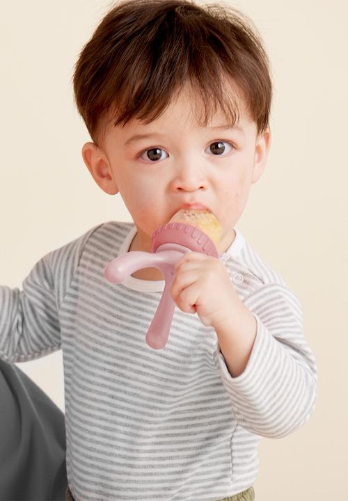 b.box - Silicone Fresh Food Feeder - Blush