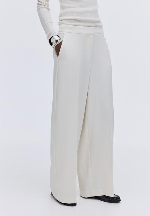 H&M - Wide trousers - white