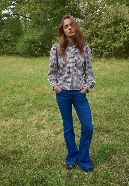 H&M - Flared low jeans - denim blue