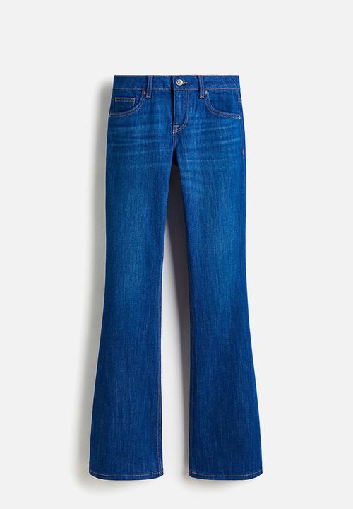 H&M - Flared low jeans - denim blue