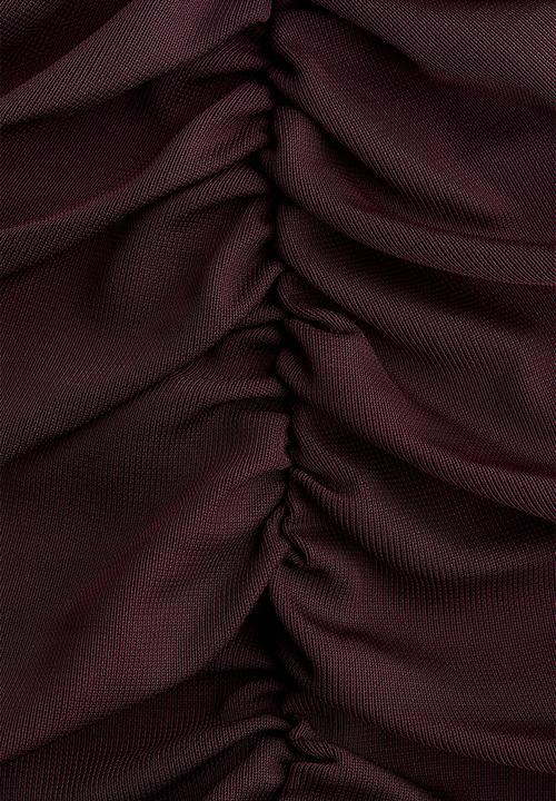 H&M - Ruched top - burgundy