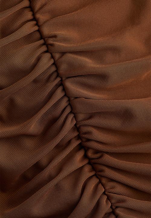 H&M - Ruched top - brown