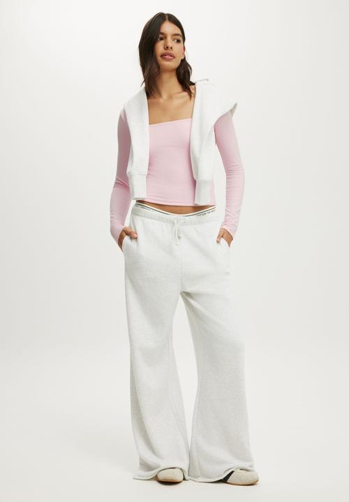 Cotton On - Ultra Soft Square Neck Long Sleeve - Cherry Dream