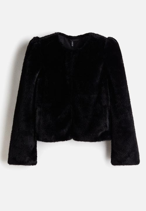 H&M - Fluffy jacket - black