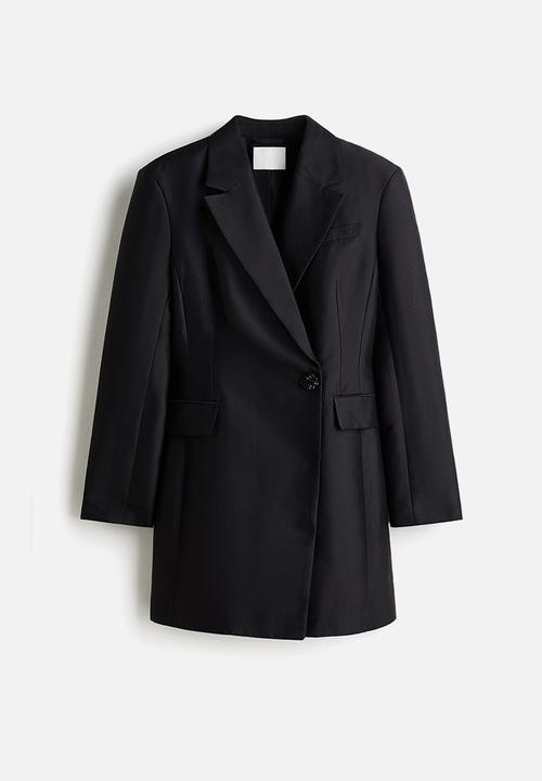 H&M - Double breasted blazer dress - black