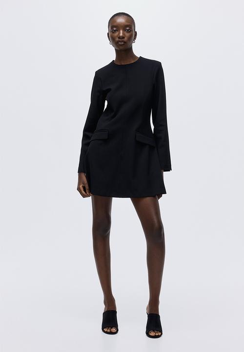 H&M - Shoulder-pad dress - black