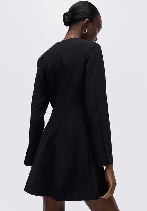 H&M - Shoulder-pad dress - black