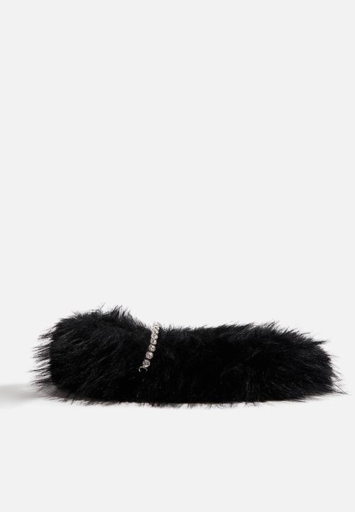 H&M - Embellished slippers - black