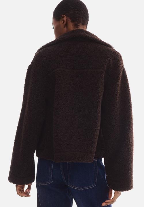 H&M - Teddy jacket - dark brown