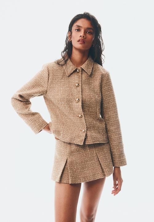 H&M - Textured jacket - beige