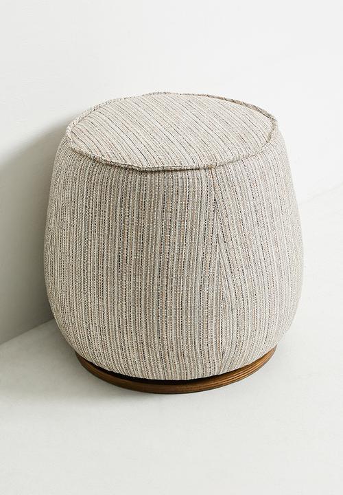 Zorora - Zola Swivel Ottoman - Hydrangea