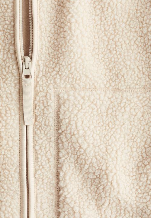 H&M - Teddy jacket - light beige