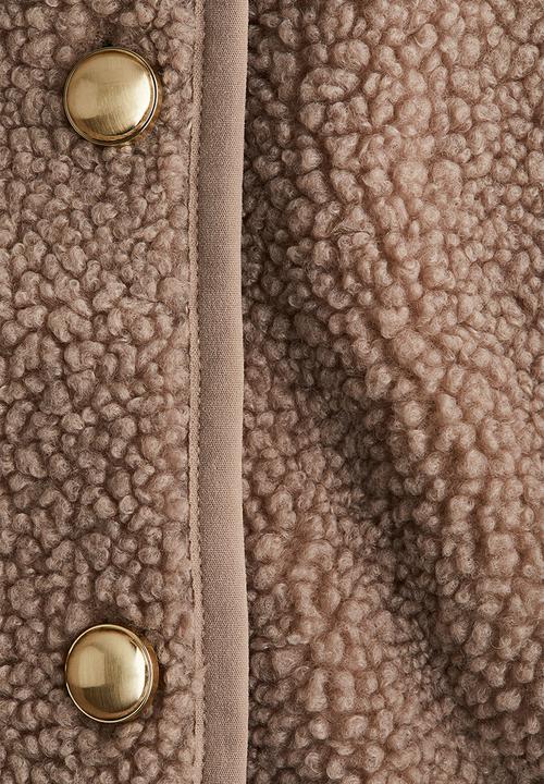 H&M - Teddy jacket - dusty beige