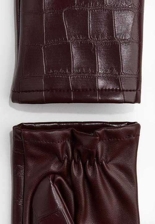 H&M - Gloves - burgundy