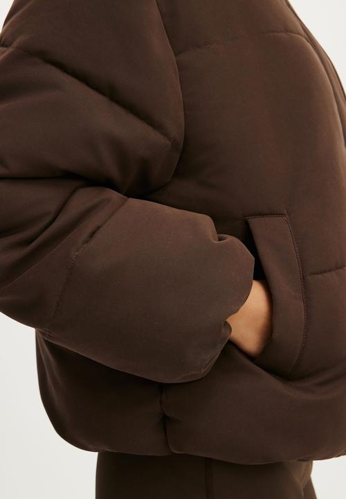 Cotton On - The Mother Puffer Soft Touch Jacket - French Roast