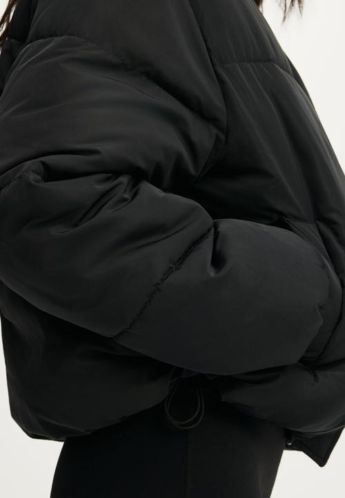Cotton On - The Mother Puffer Funnel Neck Jacket - Black