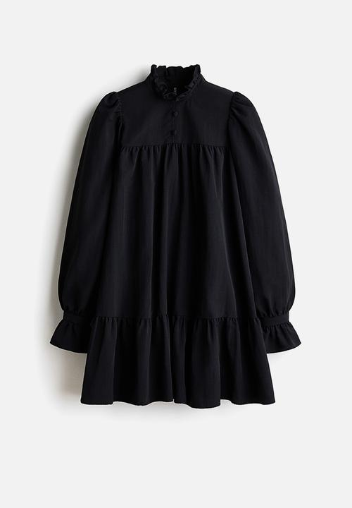 H&M - Frill-collared dress - black