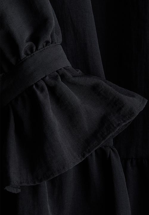 H&M - Frill-collared dress - black