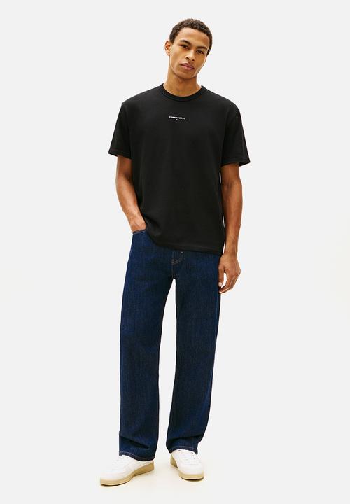 Tommy Hilfiger - Tjm Rlx Linear Logo Tee Ext - Black