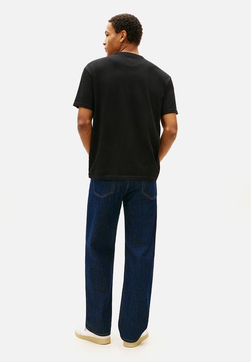 Tommy Hilfiger - Tjm Rlx Linear Logo Tee Ext - Black