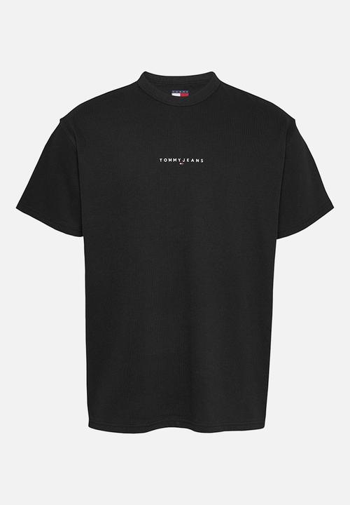 Tommy Hilfiger - Tjm Rlx Linear Logo Tee Ext - Black