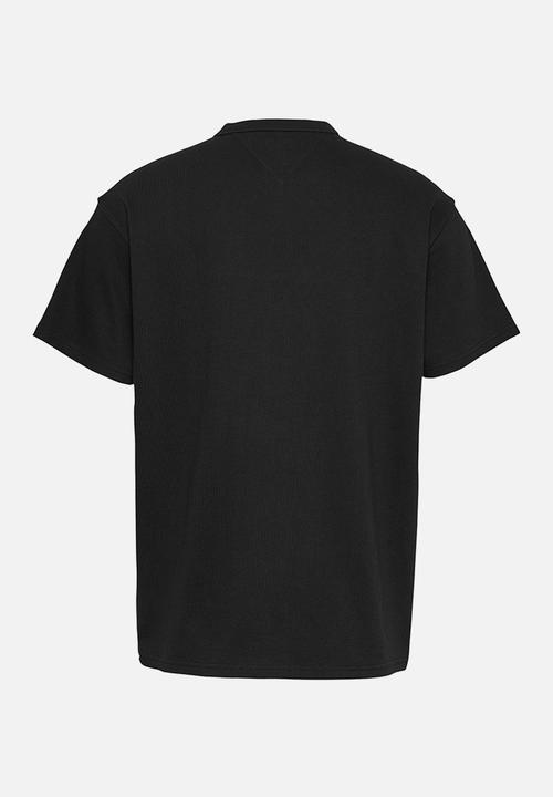 Tommy Hilfiger - Tjm Rlx Linear Logo Tee Ext - Black