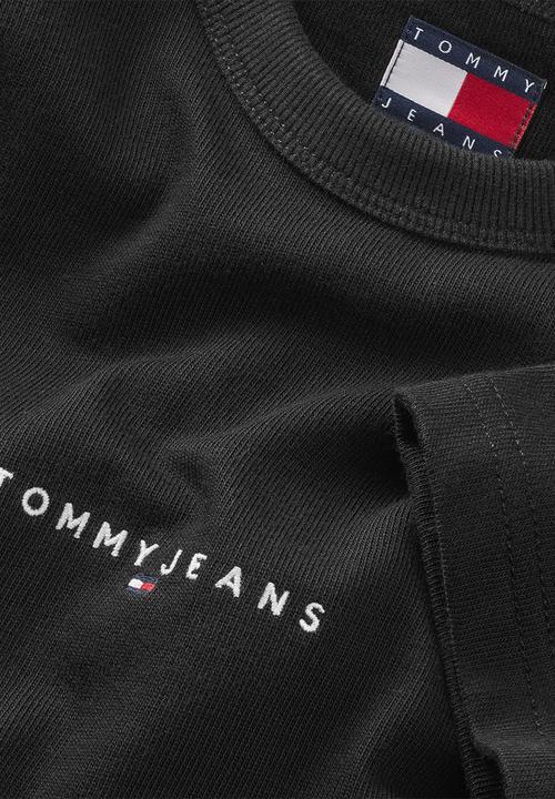 Tommy Hilfiger - Tjm Rlx Linear Logo Tee Ext - Black