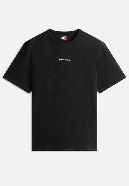 Tommy Hilfiger - Tjm Rlx Linear Logo Tee Ext - Black
