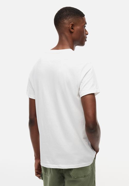 Tommy Hilfiger - Tjm Slim Linear Chest Tee Ext - Ecru