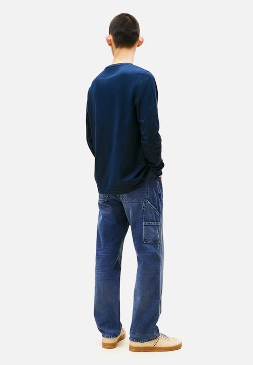 Tommy Hilfiger - Tjm Slim Chest Linear Ls Tee Ext - Dark Night Navy