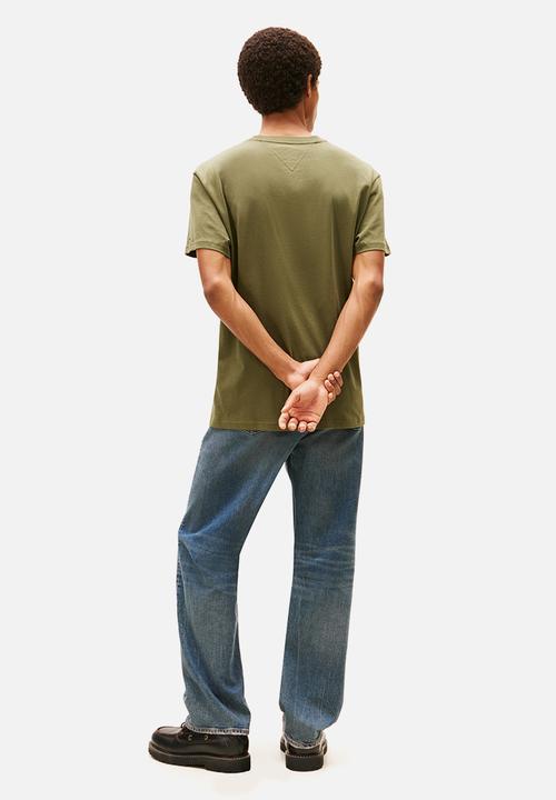 Tommy Hilfiger - Tjm Reg Bills Font Ss Tee Ext - Dark Greenery