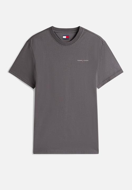 Tommy Hilfiger - Tjm Slim Linear Chest Tee Ext - Washed Black