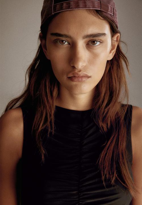 H&M - Ruched top - black