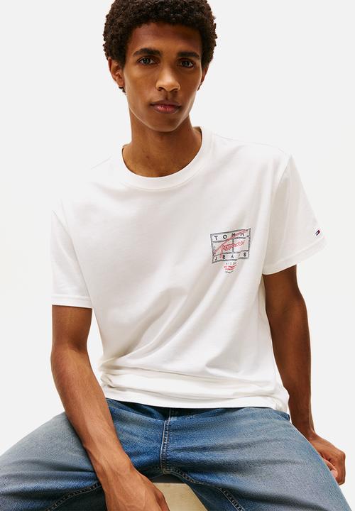 Tommy Hilfiger - Tjm Reg Sign Spray Ss T Ext - Ecru