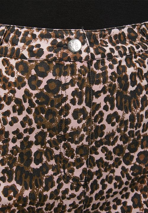 Me&B - Plus Roxy Wide Leg Jeans - Pink Animal