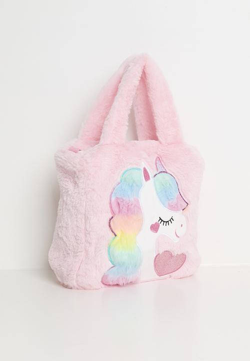 Pop Candy - Plush unicorn handbag - pink/multi