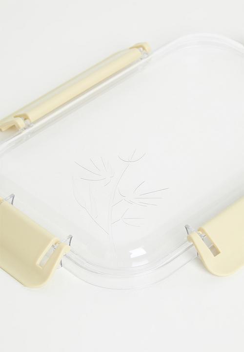 Pop Candy - Clear lid lunchbox - barley white
