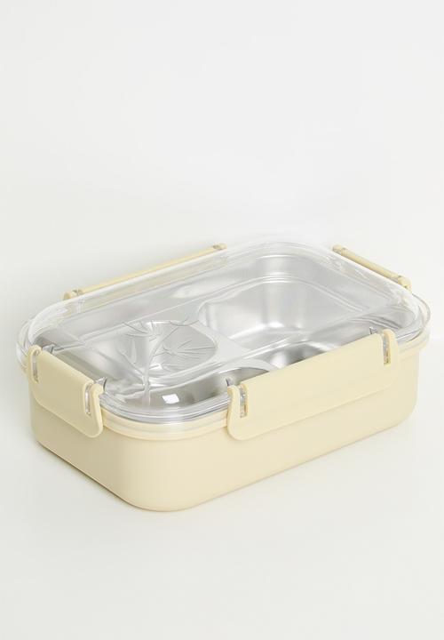 Pop Candy - Clear lid lunchbox - barley white