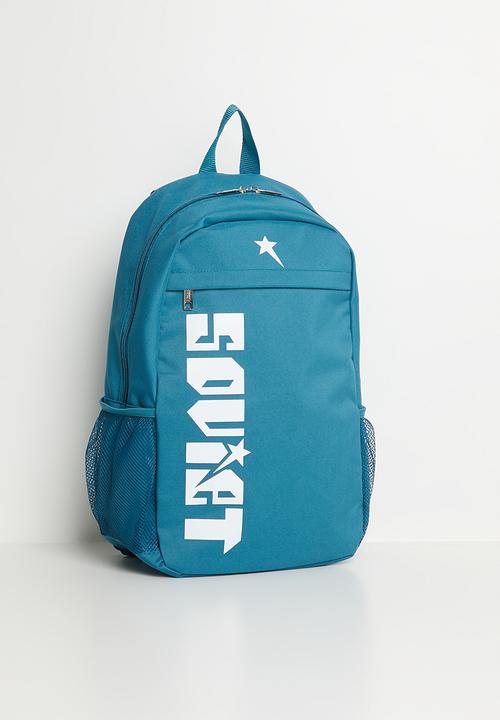 SOVIET - WARRIORS Nylon Backpack With Side Print -  Turqouise