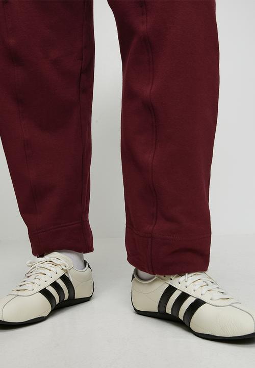 Me&B - Plus Barrel Leg Sweat Pants - Burgundy
